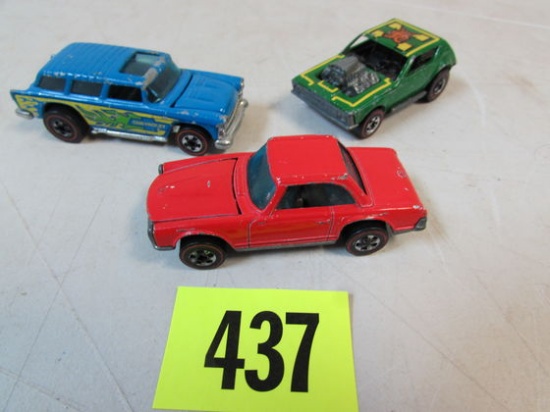 (3) Vintage Redline Hot Wheels Enamels