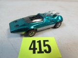 Vintage 1969 Hot Wheels Redline Peeping Bomb Aqua