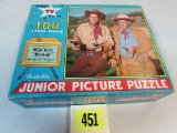 Antique 1956 Wild Bill Hickok Jigsaw Puzzle By Built-rite
