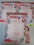 (3) Original 1939 Wizard Of Oz Sheet Music