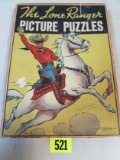 Rare 1930's Whitman Lone Ranger Picture Puzzles Set In Orig. Box