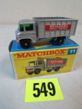 Vintage 1960's Matchbox #11 Scaffolding Truck Mib