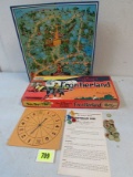 Antique 1955 Walt Disney Frontierland Board Game