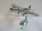 Vintage Chrome Airplane Clipper Desk Model (12.5