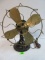 Antique Westinghouse Cast Iron and Brass 4 Blade Fan