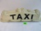 Vintage TAXI Roof Top Lighted Sign