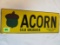 Vintage Acorn Farm Equipment Embossed Metal Sign