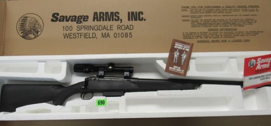 Excellent Savage Model 210 Bolt Action 12 Gauge w/ Bushnell Scope MIB