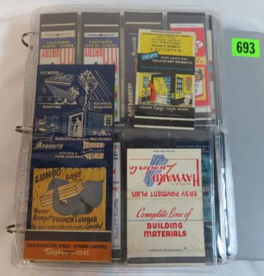 Collection of 350+ Vintage Advertising Matchbooks and Matchbook Covers Inc. Features, Gas & Oil, Lum