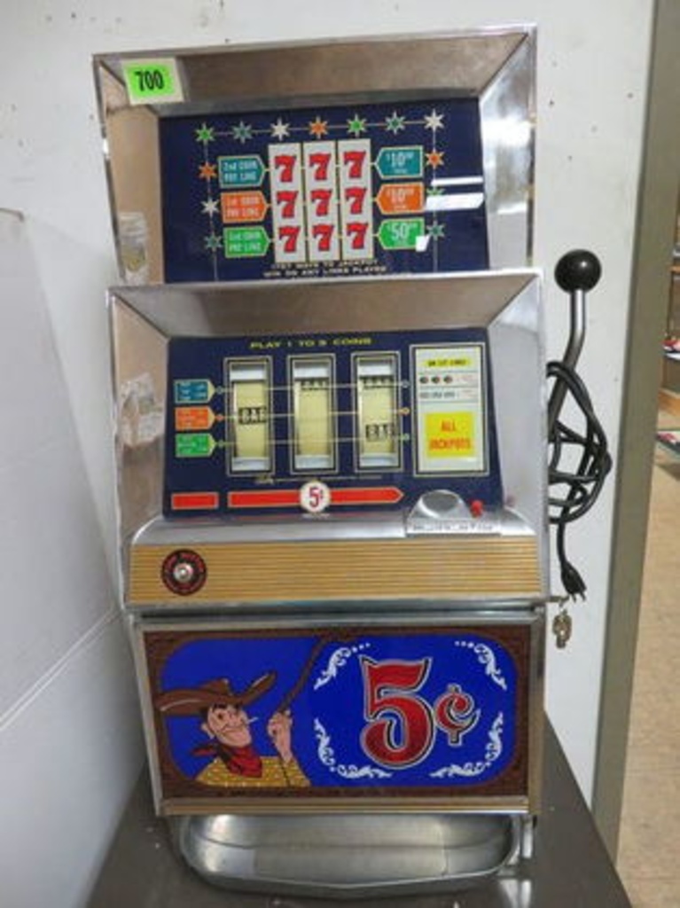 Vintage Bally 5 Cent Casino Slot Machine / One Armed Bandit | Art, Antiques  & Collectibles Collectibles Vintage Arcade & Coin-Op Machines Slot Machines  | Online Auctions | Proxibid