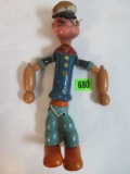 Antique 1935 Popeye Composition Wood Jointed Doll