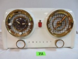 Original 1950s Crosley (Model D25WE) Bakelite Tube Radio Alarm Clock