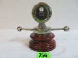 Antique Buick Boyce Moto-Meter Radiator Cap on Stand