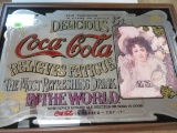 Vintage Coca-Cola Coke Bar Back Advertising Mirror Sign 38