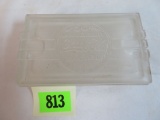 1936 Coca-Cola 50th Anniversary Frosted Glass Cigarette Box