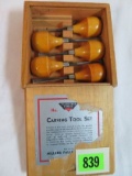 Vintage Miller's Falls (no. 107) Carving Tool Set in Wood Box