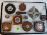 Lot of (10) Antique & Vintage Tape Measures Inc. Lufkin and Stanley