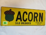Vintage Acorn Farm Equipment Embossed Metal Sign