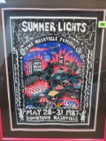 1987 Summer Lights Music Festival Poster Signed By Artist Teresa Bucy Reed 148/500