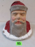 Excellent Vintage Santa Claus Concrete Christmas Tree Stand