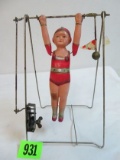 Antique 1930s Celluloid Wind Up Acrobat