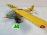 Excellent Antique Spirit of St. Louis Tin Friction Airplane (HTC Japan)