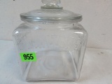 Antique Planters Peanuts Glass Display Jar