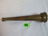 Vintage Brass Fire Nozzle (Maker Unknown)