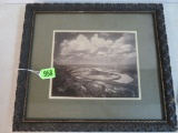 Original 1902 Framed Black and White Photo 