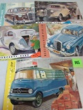 Lot (5) Rare Original 1950's Mercedes Car Brochures