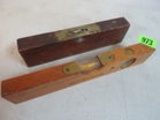 Lot of (2) Vintage Wood Levels Inc. Ohio King