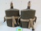 (2) Original Ww2 British Wool Covered Canteens Nos/ Un-issued