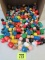 Huge Lot (approx. 150) Vintage Fisher Price Little People (mostly All Wooden Bodies)