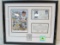 Rare 1983 Babe Ruth Framed Commemorative Litho/ Postal Cover Signed By Daughter