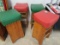 Excellent Antique Signed Habitant Set Of (4) Bar Stools