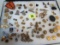 Case Lot Of Antique & Vintage Pins, Button, Misc. Mostly Military