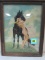 Beautiful Framed Art Deco Pin-up With Horse By Patten