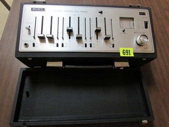 Vintage Sony Mx-12 6 Channel Stereo Mic Mixer