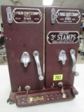 Antique Schermack Coin Op Stamp Machine With Keys