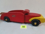 Rare Original Buddy L Wwii Era Wood Fire/ Ladder Truck