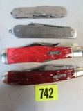 Lot (4) Contemporary Marbles Brand Folding Knives