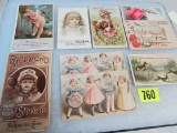 Grouping Of Original Victorian Advertising Trade Cards (many Piano Related)