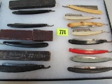 Collection (12) Antique Straight Razors