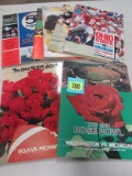 (7) Vintage 1980's Michigan Wolverines Football Programs Including Rose Bowl