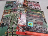 Lot (18) Vintage 1970's/80's Michigan State Msu Football Programs