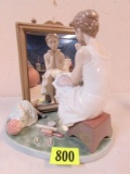 Rare Lladro Norman Rockwell's Day Dreamer Porcelain Figurine