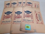 Lot (8) Antique Janney's 5 Pound Candy Boxes (unused, Nos)