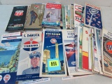 Huge Lot (70+) Vintage 1950's/60's Service Station Road Maps