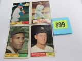 1961 Topps Baseball Clemente, Ford, Ruth, Billy Williams Rc