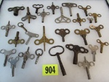 Grouping Of Antique Clock/ Toy Keys